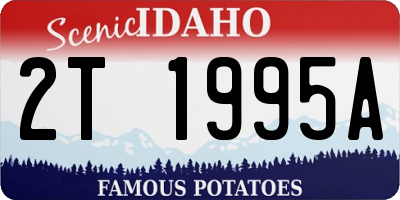 ID license plate 2T1995A