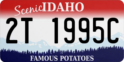 ID license plate 2T1995C