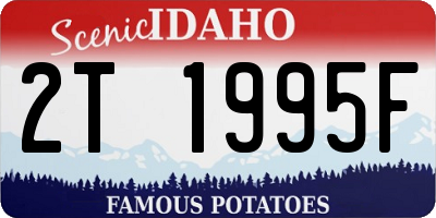 ID license plate 2T1995F