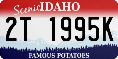 ID license plate 2T1995K