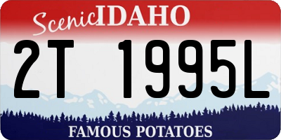 ID license plate 2T1995L