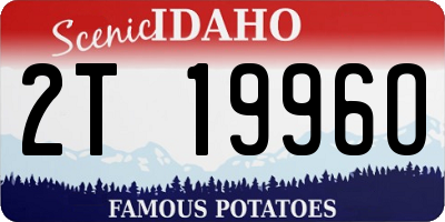 ID license plate 2T1996O