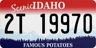 ID license plate 2T1997O