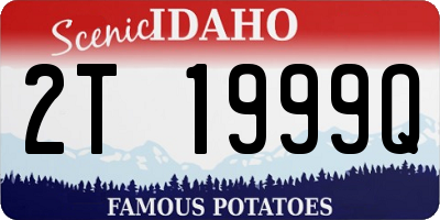 ID license plate 2T1999Q