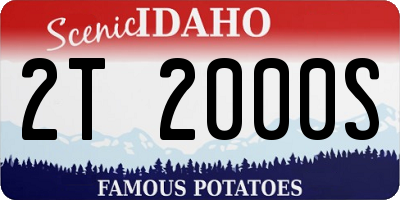 ID license plate 2T2000S