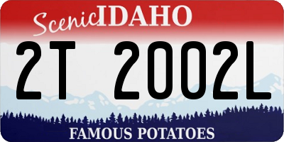 ID license plate 2T2002L