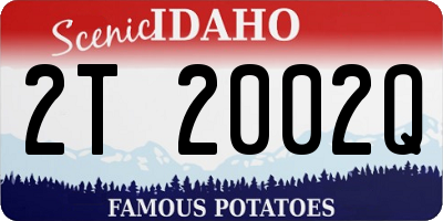 ID license plate 2T2002Q