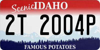 ID license plate 2T2004P