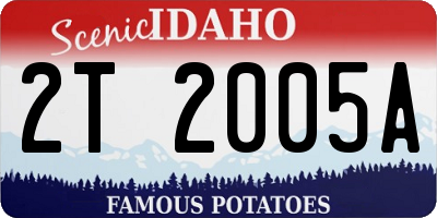 ID license plate 2T2005A