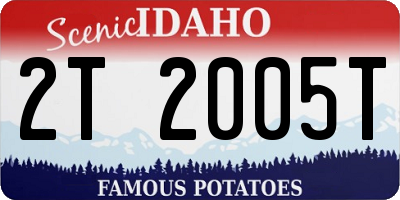 ID license plate 2T2005T
