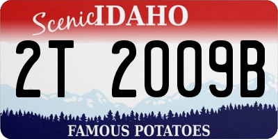 ID license plate 2T2009B