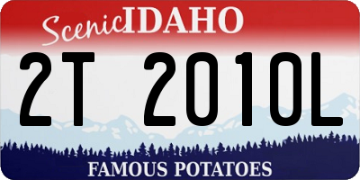 ID license plate 2T2010L