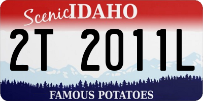 ID license plate 2T2011L