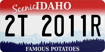 ID license plate 2T2011R