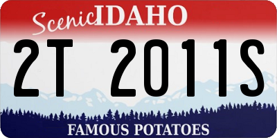 ID license plate 2T2011S