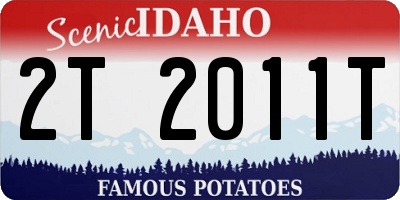 ID license plate 2T2011T