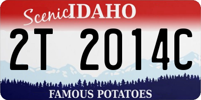 ID license plate 2T2014C