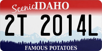 ID license plate 2T2014L