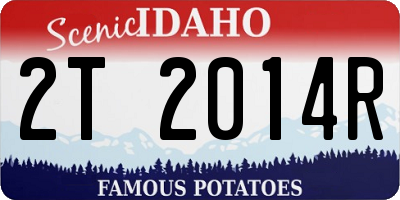 ID license plate 2T2014R