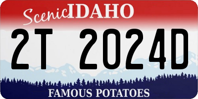 ID license plate 2T2024D