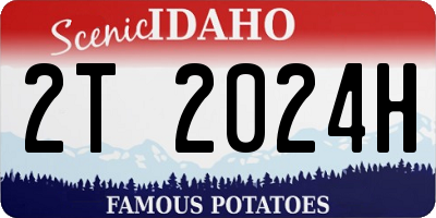 ID license plate 2T2024H
