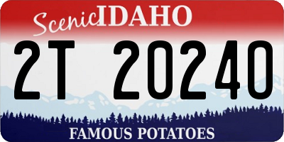 ID license plate 2T2024O