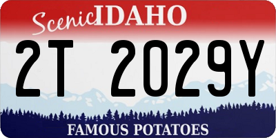 ID license plate 2T2029Y