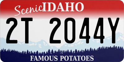 ID license plate 2T2044Y