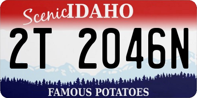 ID license plate 2T2046N