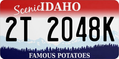 ID license plate 2T2048K