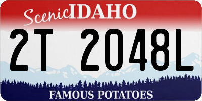 ID license plate 2T2048L