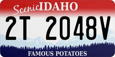 ID license plate 2T2048V