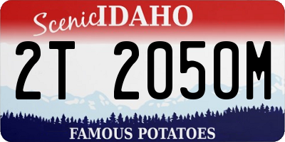 ID license plate 2T2050M