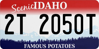 ID license plate 2T2050T