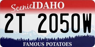 ID license plate 2T2050W