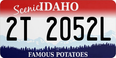 ID license plate 2T2052L