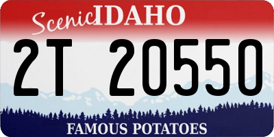ID license plate 2T2055O