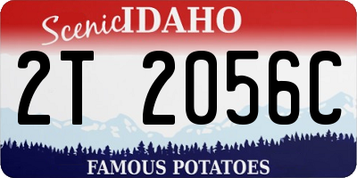 ID license plate 2T2056C