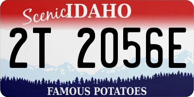ID license plate 2T2056E
