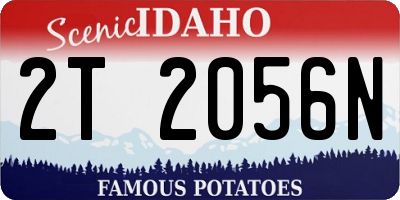 ID license plate 2T2056N