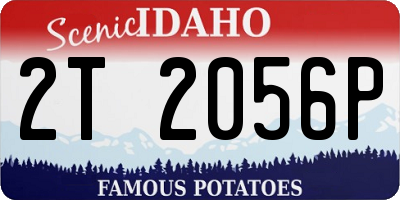 ID license plate 2T2056P