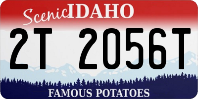 ID license plate 2T2056T