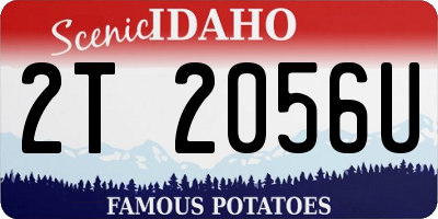 ID license plate 2T2056U