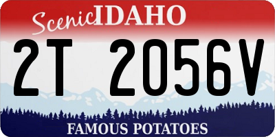 ID license plate 2T2056V