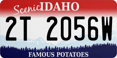 ID license plate 2T2056W