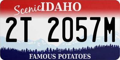 ID license plate 2T2057M