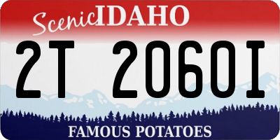 ID license plate 2T2060I