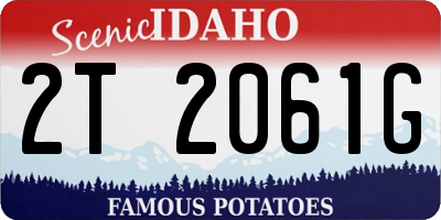 ID license plate 2T2061G