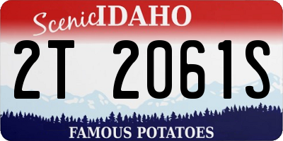 ID license plate 2T2061S