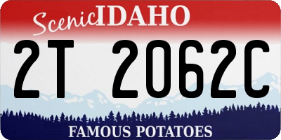 ID license plate 2T2062C